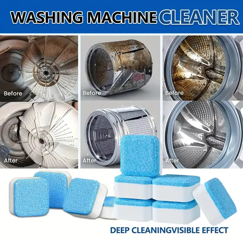 Washing machine cleaning tablets, descaling agent, suitable for automatic and semi-automatic washing machines, household/commercial use Household Cleaners Home Goods
