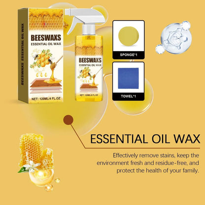 【Official Home Care】✨ WoodGlow Pro · 3-in-1 Natural Beeswax Revitalizer · Instant Scratch Repair & Anti-Dust Shield for All Wood Surfaces — Non-Greasy Botanical Formula, Long-Lasting Shine & Protection in Seconds!
