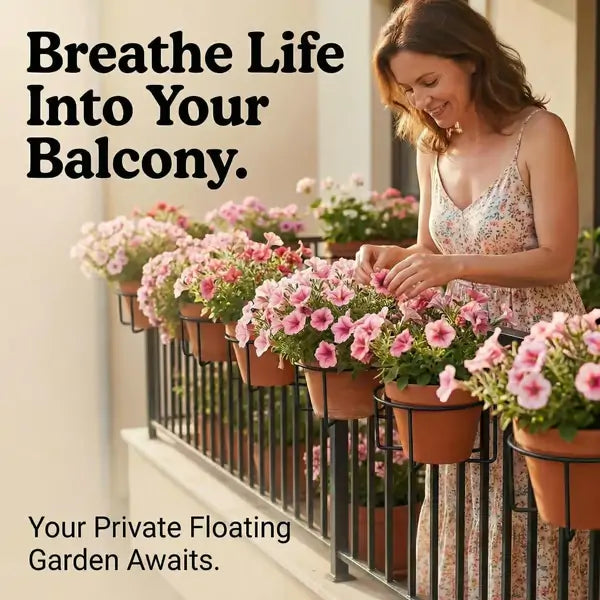 Hanging Flower Pots for Home Kitchens are Commonly Used On Balconies with Iron Hollow Hanging Leaves to Decorate The Stable Garden Green Well Hanging Flower Baskets (Champagne)