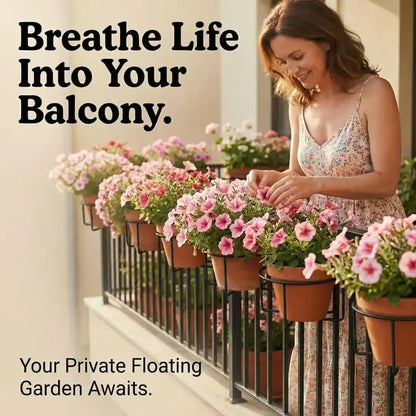 Hanging Flower Pots for Home Kitchens are Commonly Used On Balconies with Iron Hollow Hanging Leaves to Decorate The Stable Garden Green Well Hanging Flower Baskets (Champagne)