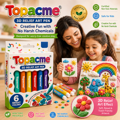 Topacme® 3D Puff Art Pens – Draw, Heat & Watch It Rise