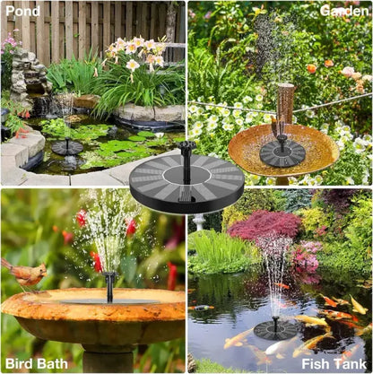 【Official Garden Store】☀️⛲ SolarFlow Eco-Smart · 6-in-1 Solar Fountain Pump · Floating Pool Fountain for Garden, Patio & Pool Parties — No Wiring, Just Sunlight, Starts in Seconds!