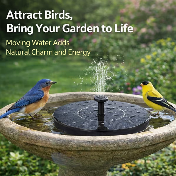 【Official Garden Store】☀️⛲ SolarFlow Eco-Smart · 6-in-1 Solar Fountain Pump · Floating Pool Fountain for Garden, Patio & Pool Parties — No Wiring, Just Sunlight, Starts in Seconds!