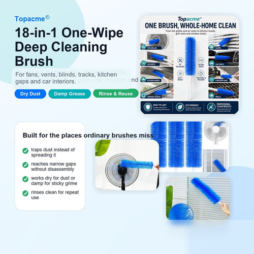 Topacme 18-in-1 cleaning brush - 1
