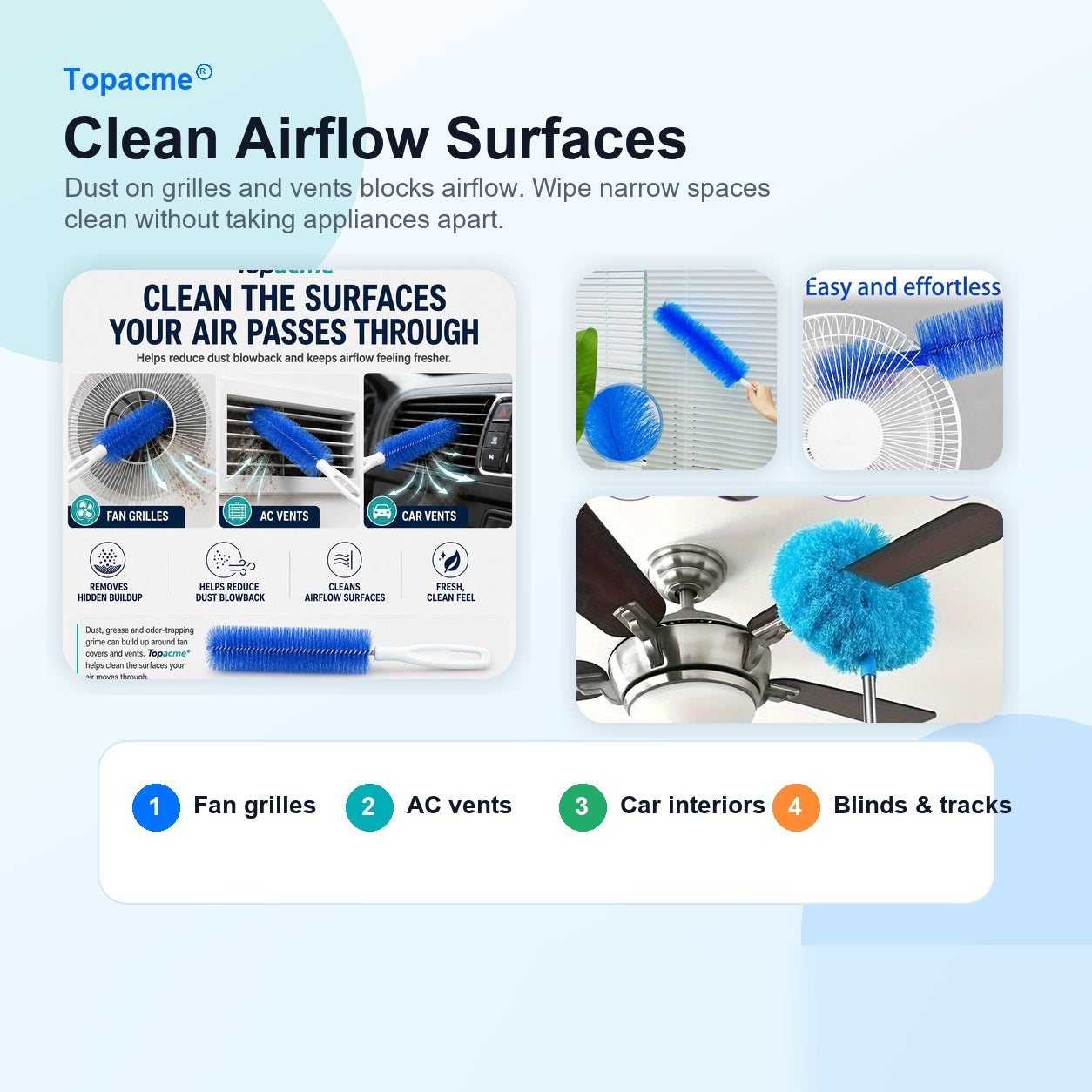 Topacme 18-in-1 cleaning brush - 5
