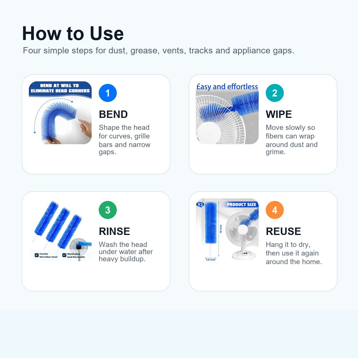 Topacme 18-in-1 cleaning brush - 8