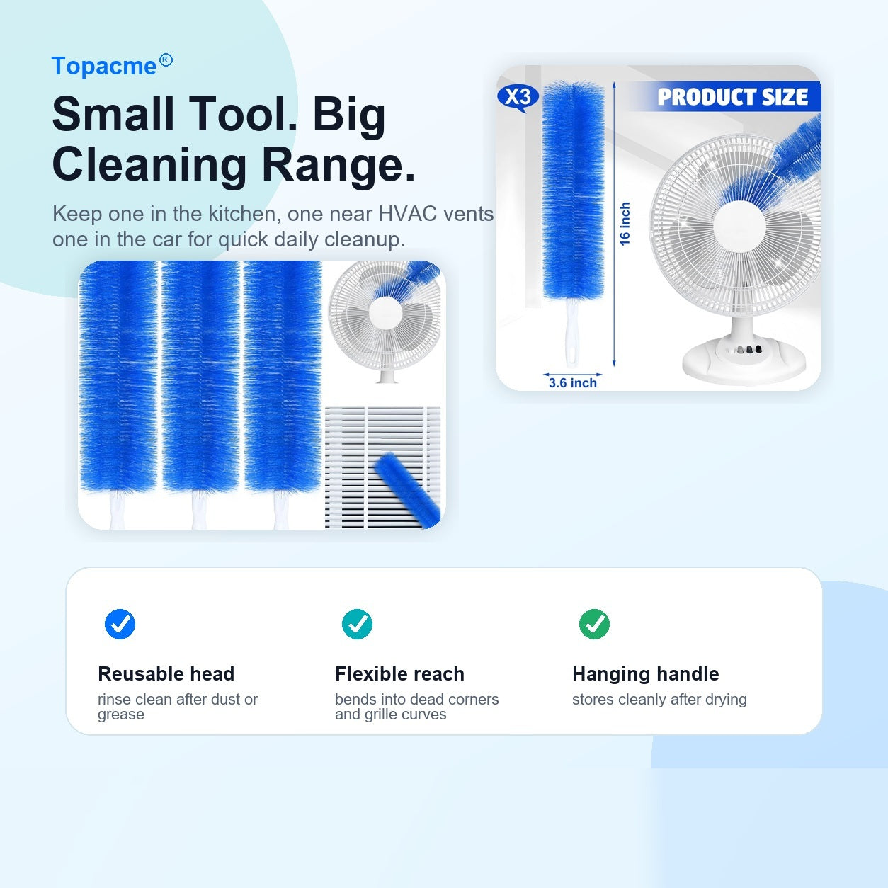 Topacme 18-in-1 cleaning brush - 9